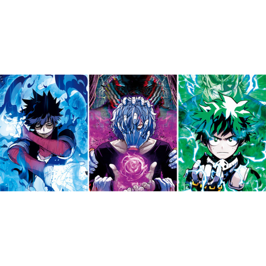 MY HERO ACADEMIA - Poster 3D - Izuku Midoriya (Deku), Tomura Shigaraki, et Dabi.