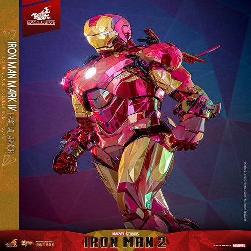 Iron Man figurine Movie Masterpiece Diecast 1/6 Iron Man Mark VI (Fractal Armor) Hot Toys Exclusive 33 cm