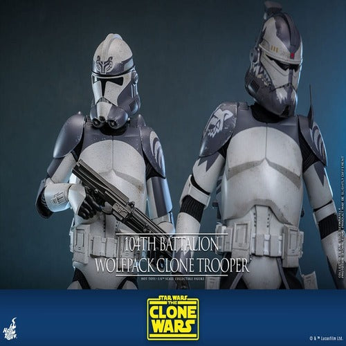 Star Wars The Clone Wars figurine 1/6 104th Battalion Wolfpack Clone Trooper 30 cm