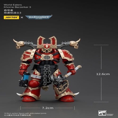 Warhammer 40k figurine 1/18 World Eaters Khorne Berzerker 3 13 cm