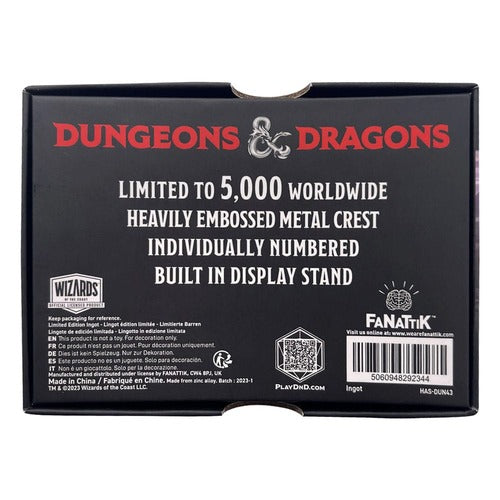Dungeons & Dragons Metallbarren Mithral Hall Limited Edition