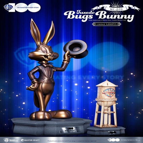 Looney Tunes 100th anniversary of Warner Bros. Studios statuette Master Craft Bugs Bunny 46 cm