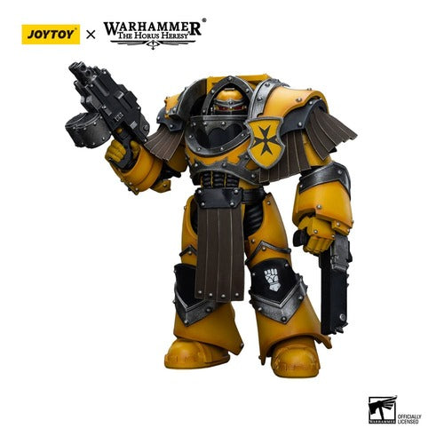 Warhammer The Horus Heresy figurine 1/18 Imperial Fists Legion Cataphractii Terminator Squad Legion Cataphractii with Chainfist 12 cm