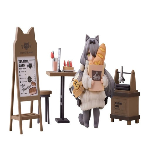 Decorated Life Collection statuette PVC Tea Time Cats - Cat Town Bakery Staff & Customer Set 12 cm