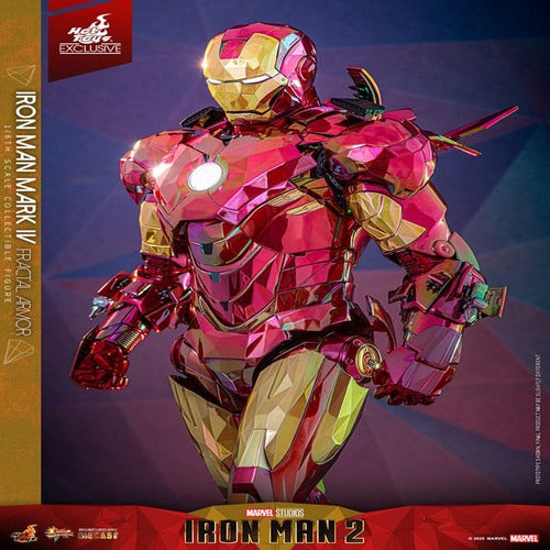 Iron Man figurine Movie Masterpiece Diecast 1/6 Iron Man Mark VI (Fractal Armor) Hot Toys Exclusive 33 cm