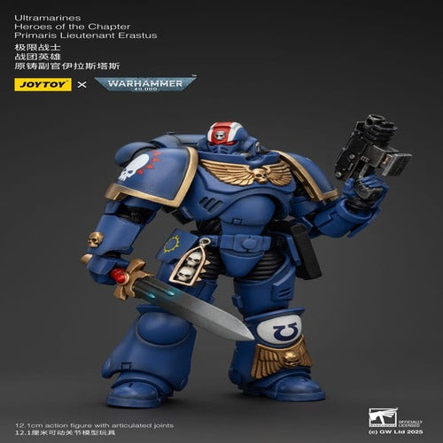 Warhammer 40k figurine 1/18 Ultramarines Heroes of the Chapter Primaris Lieutenant Erastus 20 cm