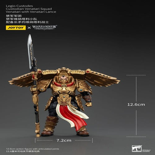 Warhammer The Horus Heresy figurine 1/18 Legio Custodes Custodian Venatari Squad Venatari with Venatari Lance 13 cm