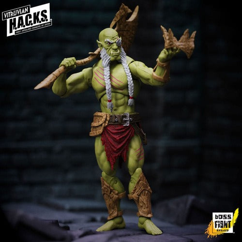 Vitruvian H.A.C.K.S. figurine Mighty Orc Sovran Bur'Zagi