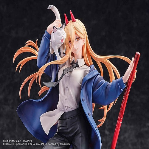 Chainsaw Man statuette 1/7 1/7 Power & Meowy 28 cm