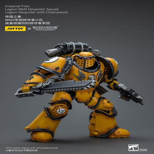 Warhammer The Horus Heresy figurine 1/18 Imperial Fists Legion MkIII Despoiler Squad Legion Despoiler with Chainsword 12 cm