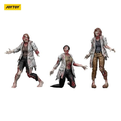 Zombie pack 3 figurines Dark Source Scientists (Female) 8 cm