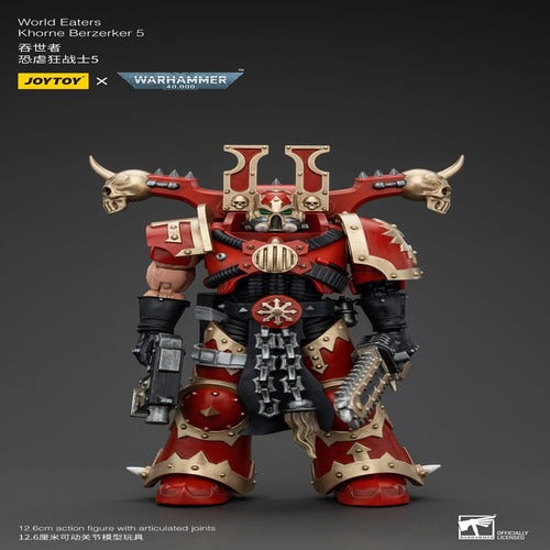 Warhammer 40k figurine 1/18 World Eaters Khorne Berzerker 5 13 cm