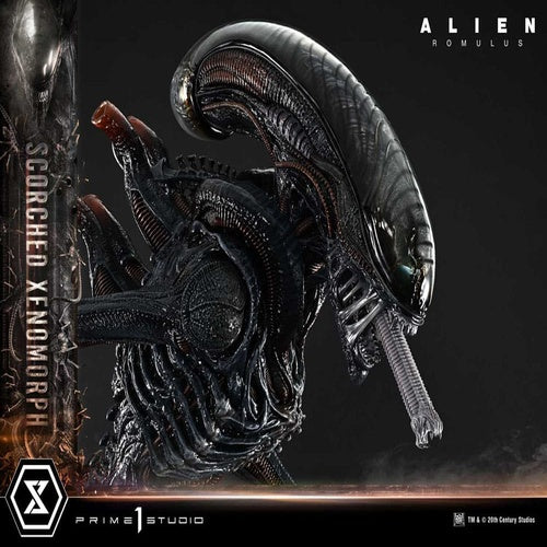 Alien: Romulus statuette Museum Masterline XL 1/3 Scorched Xenomorph 98 cm