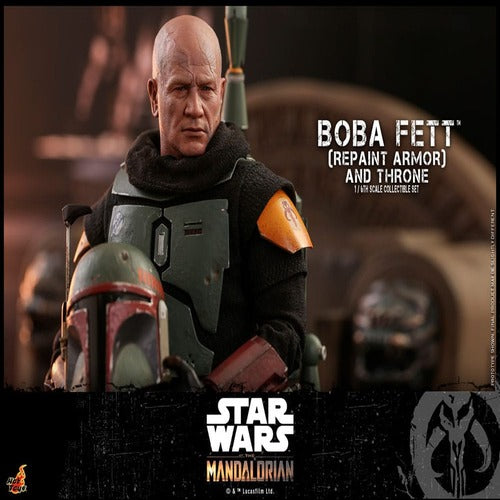 Star Wars: The Mandalorian figurine 1/6 Boba Fett Repaint Armor and Throne Special Edition 30 cm