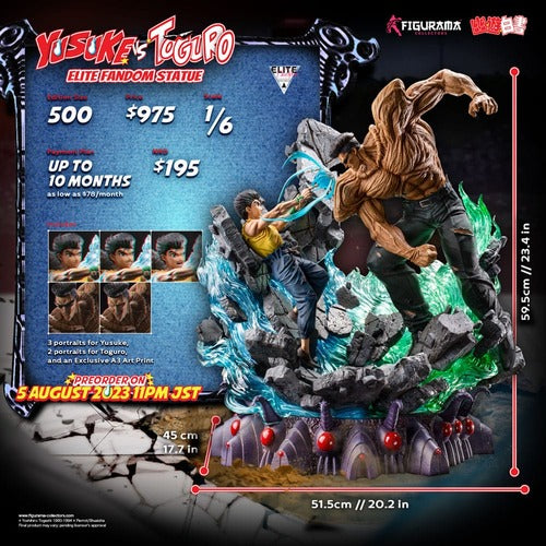 Yu Yu Hakusho Elite Exclusive Statue 1/6 Yusuke vs Toguro 59 cm