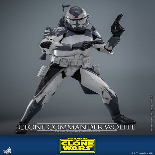 Star Wars: The Clone Wars figurine 1/6 Clone Commander Wolffe 30 cm