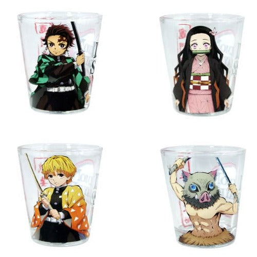 Demon Slayer pack 4 verres à shot Groupe 59 ml