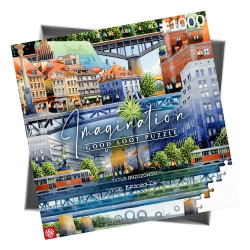 Tytus Brzozowski puzzle Imagination Warsaw Bridges (1000 pièces)
