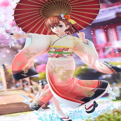 A Certain Scientific Railgun T statuette 1/7 Mikoto Misaka Furisode Kimono Ver. 28 cm
