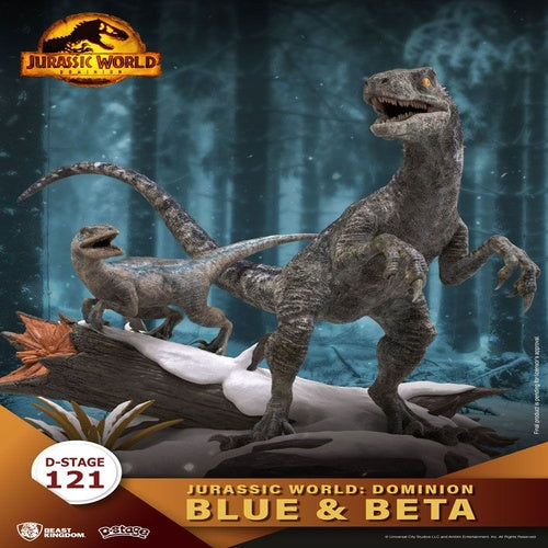 Jurassic World: Ein neues Zeitalter D-Stage PVC Diorama Blue & Beta 13 cm reproduktion