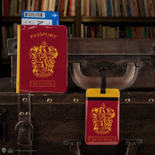 Harry Potter Kofferanhänger & Reisepass-Halter Set Gryffindor