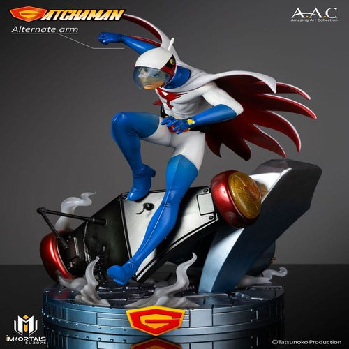 Gatchaman statuette Amazing Art Collection Ken the Eagle, The Leader of the Science Ninja Team 34 cm
