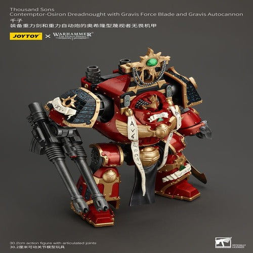 Warhammer The Horus Heresy figurine 1/18 Thousand Sons Contemptor-Osiron Dreadnought with Gravis Force Blade And Gravis Autocannon 30 cm