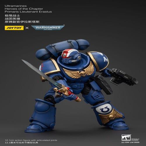 Warhammer 40k figurine 1/18 Ultramarines Heroes of the Chapter Primaris Lieutenant Erastus 20 cm