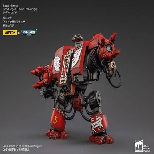Warhammer 40k figurine 1/18 Blood Angels Furioso Dreadnought Brother Samel 20 cm