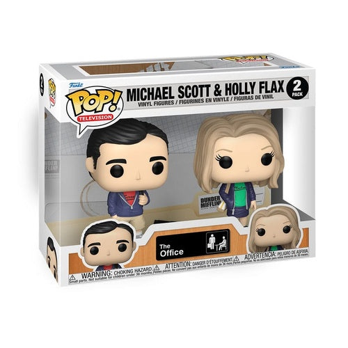 The Office pack 2 POP! Television Vinyl figurines Michael & Holly 9 cm
