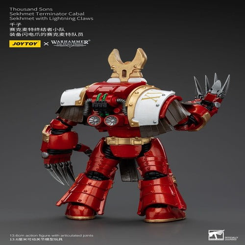 Warhammer The Horus Heresy figurine 1/18 Thousand Sons Sekhmet Terminator Cabal Sekhmet with Lightning Claws 14 cm