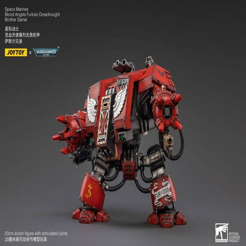 Warhammer 40k figurine 1/18 Blood Angels Furioso Dreadnought Brother Samel 20 cm
