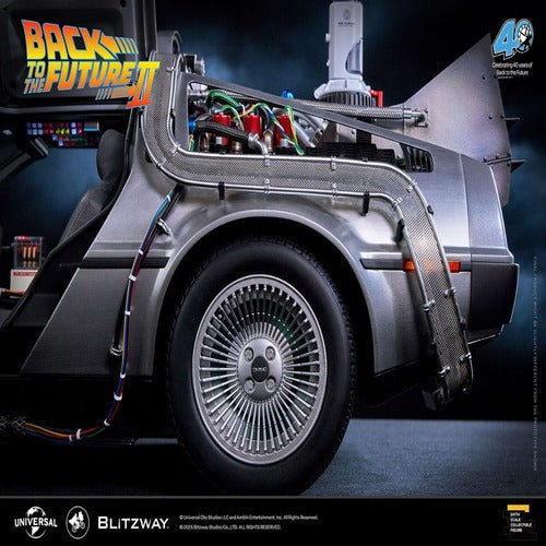 Zurück in die Zukunft II Premium UMS Fahrzeug 1/6 Zeitmaschine Time Machine 74 cm