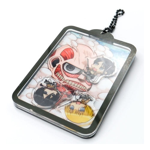 Attack on Titan Shaker Acryl Schlüsselanhänger Kawaii Attack!