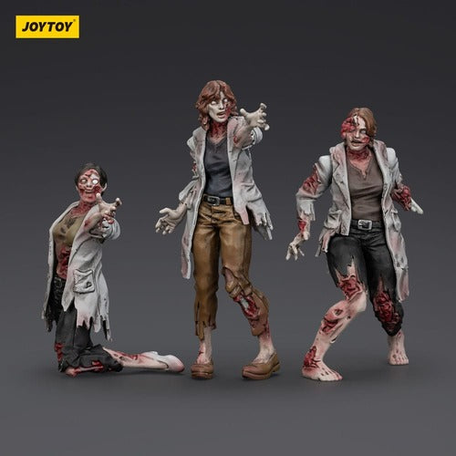 Zombie pack 3 figurines Dark Source Scientists (Female) 8 cm