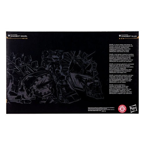 Transformers Age of the Primes Leader Class figurines G2 Universe Dinobots Snarl & Slug 19 cm