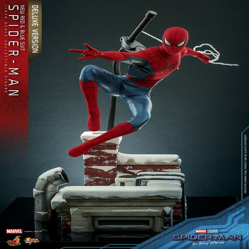Spider-Man: No Way Home figurine Movie Masterpiece 1/6 Spider-Man (New Red and Blue Suit) (Deluxe Version) 28 cm