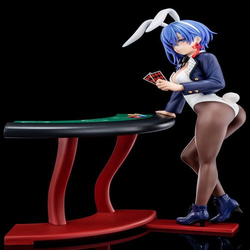 The Demon Sword Master of Excalibur Academy statuette 1/6 Sakuya Sieglinde wearing lapis lazuli blue bunny costume with Nip Slip Gimmick System 25 cm