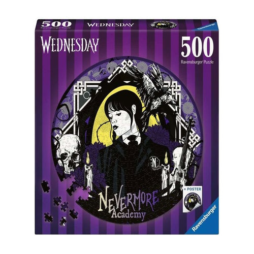 Wednesday puzzle rond Nevermore Academy (500 pièces)