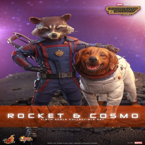 Guardians of the Galaxy Vol. 3 Movie Masterpiece Actionfiguren 1/6 Rocket & Cosmo 16 cm