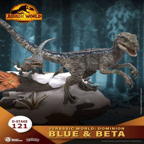 Jurassic World: Ein neues Zeitalter D-Stage PVC Diorama Blue & Beta 13 cm reproduktion