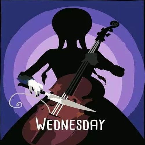 Wednesday set de peinture par numéros CreArt Wednesday 18 x 24 cm
