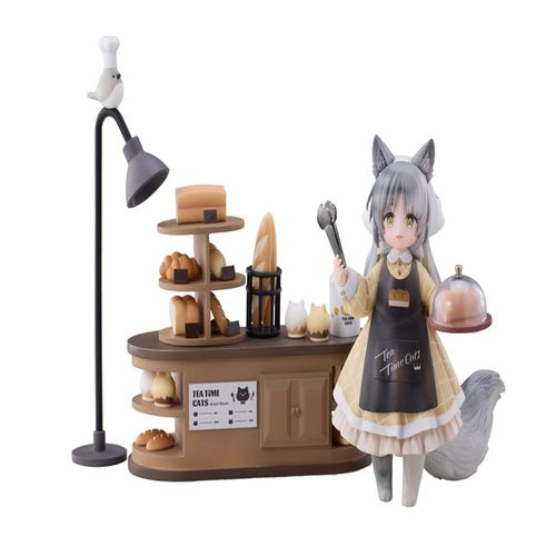 Decorated Life Collection statuette PVC Tea Time Cats - Cat Town Bakery Staff & Customer Set 12 cm