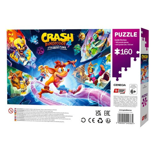 Crash Bandicoot 4 puzzle Kids It's About Time (160 pièces)
