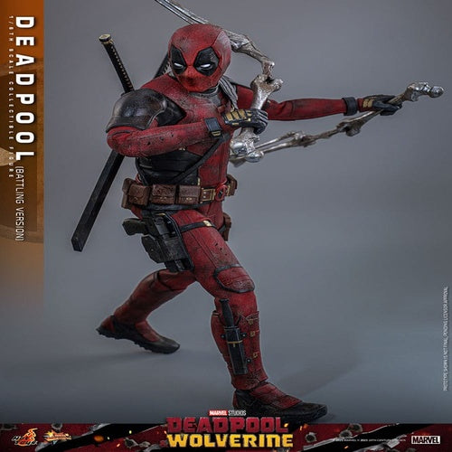 Deadpool & Wolverine Movie Masterpiece Actionfigur 1/6 Deadpool (Battling Version) 31 cm