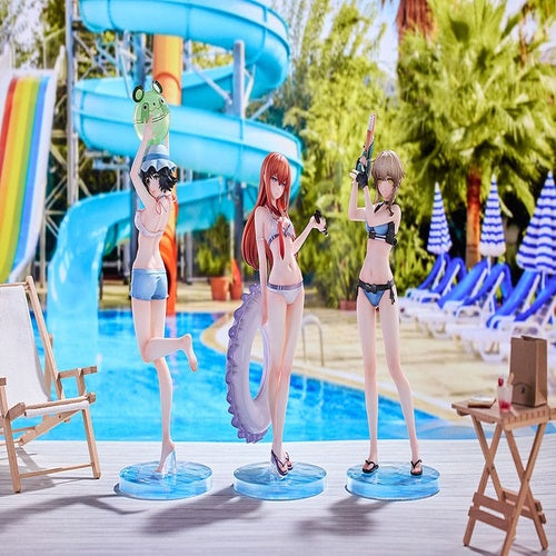 Steins Gate pack 3 statuetten PVC 1/7 Suzuha Amane, Kurisu Makise, Mayuri Shiina Swimsuit Ver.