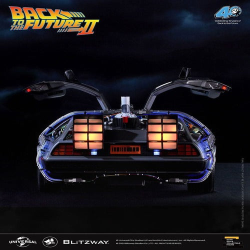 Zurück in die Zukunft II Premium UMS Fahrzeug 1/6 Zeitmaschine Time Machine 74 cm