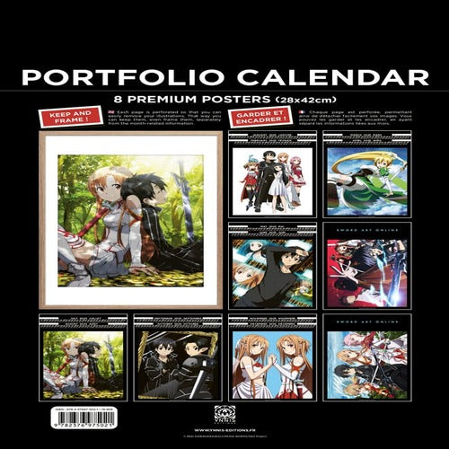 Sword Art Online Portfolio calendrier 2025 *ANGLAIS*