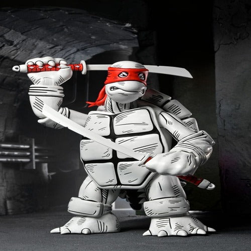 Tortues Ninja (Mirage Comics) pack 2 figurines Black and White First Turtles 18 cm