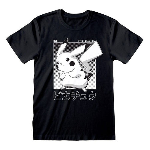 Pokemon T-Shirt Halftone Pikachu (M)